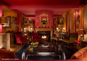Living Room, Fornasetti, Louiis Phillipe, Fireplace, Billy Haines, Franz Joseph,