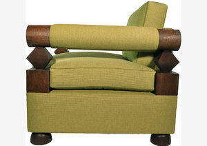 Chiku Club Chair, Sofa, Front, Botero, Interior Design,Architectural Digest,