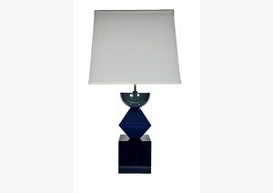 Chiku, Table, Lamp, Blue