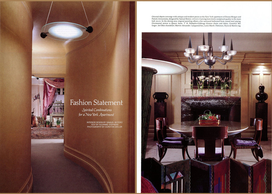 Architectural Digest, Foyer, Dining, Detail